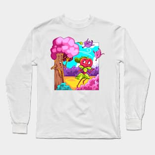 Forest Funny Hand Drawn Long Sleeve T-Shirt